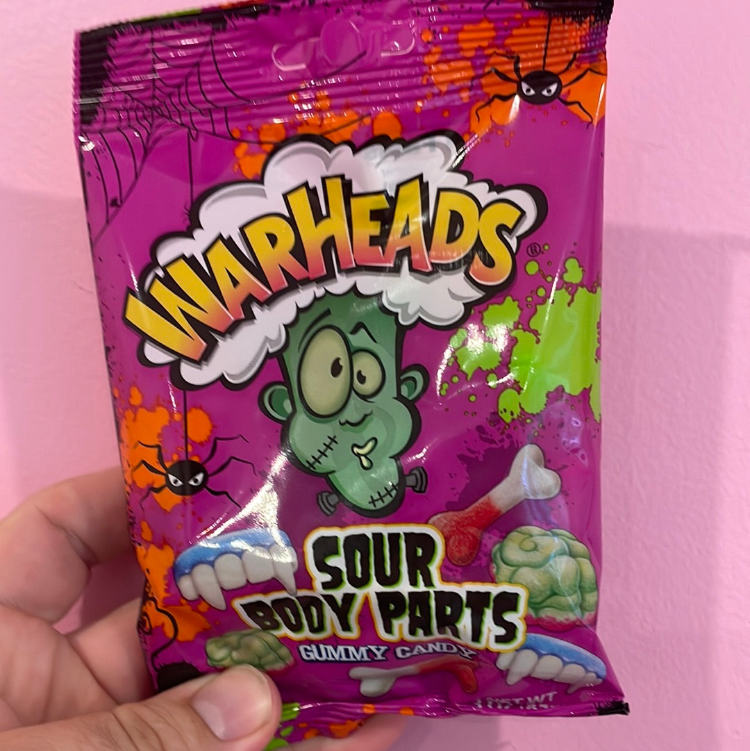Warheads Sour Body Parts Gummy Candy