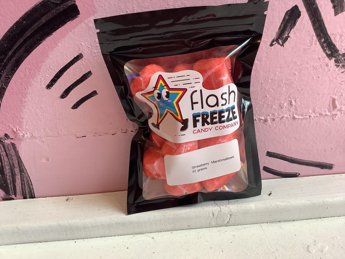 Freeze Dried Strawberry Marshmallows
