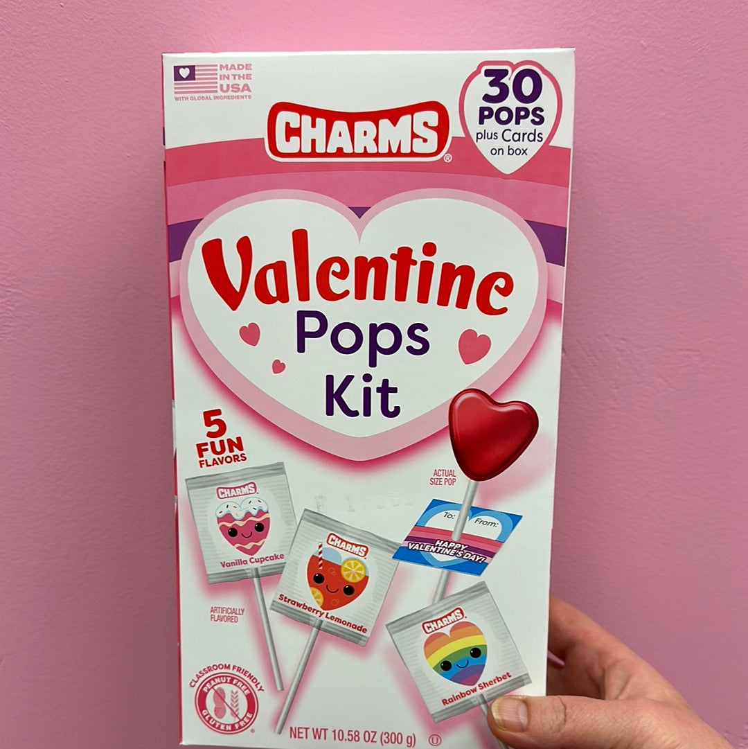 Charms Valentine Pops Kit