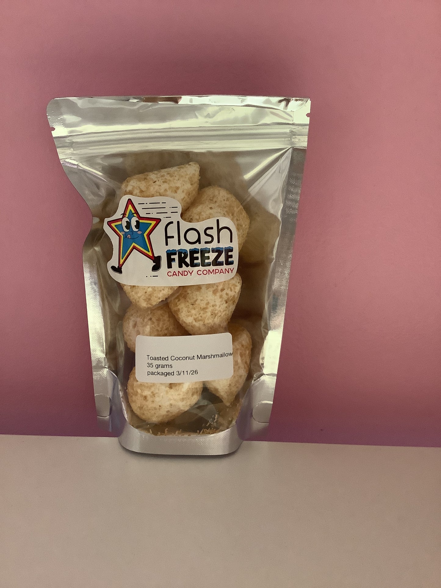 Freeze Dried Toasted Coconut Marshmallows