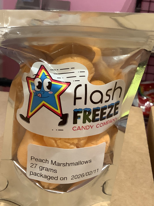 Freeze Dried Peach Marshmallows