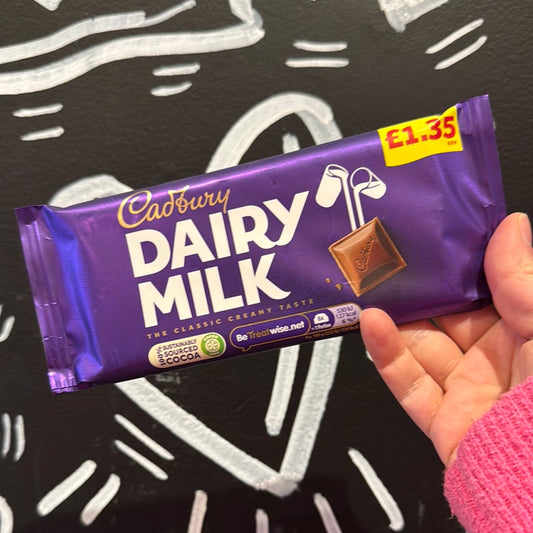 Cadbury UK Dairy Milk Bar