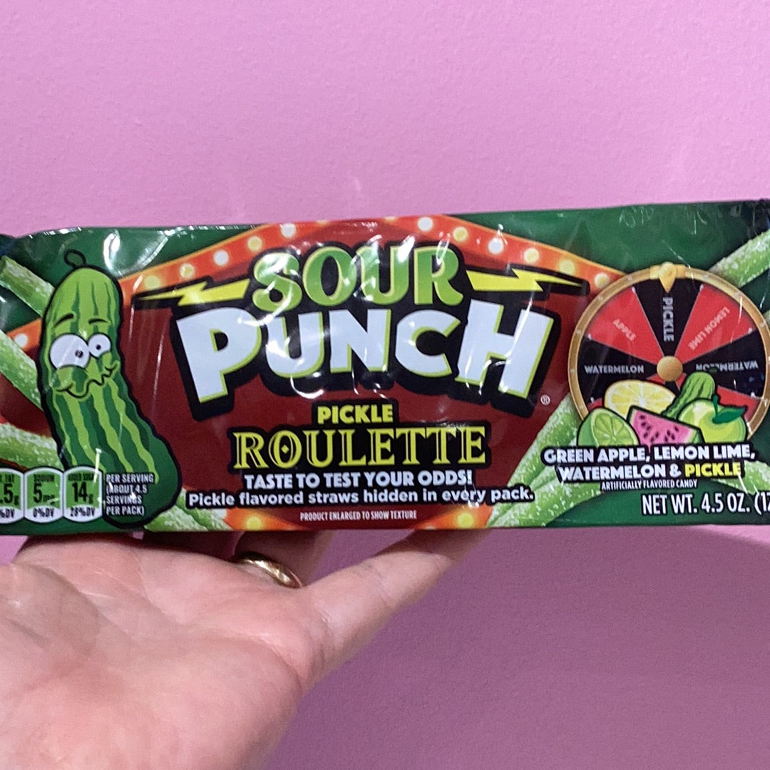 Sour punch pickle roulette