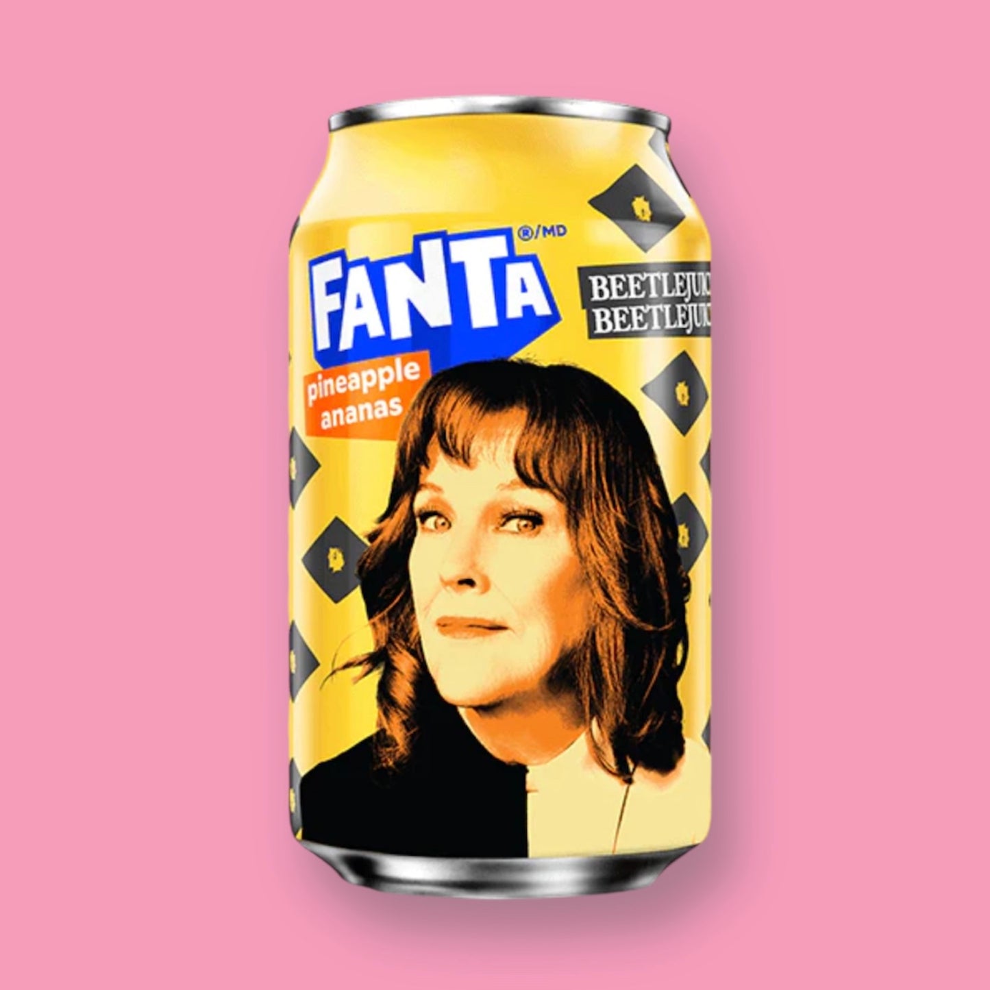 Fanta Pineapple Soda- Beetlejuice Edition (Delia Deetz)