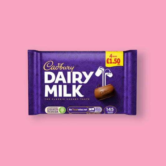 Cadbury UK Dairy Milk 4 pack