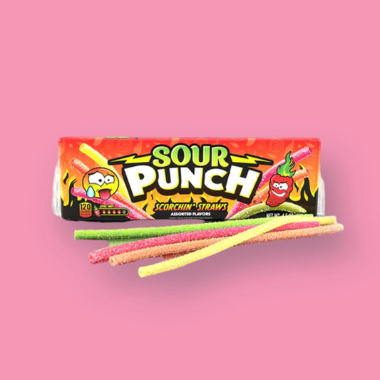 Sour Punch Scorchin’ Straws