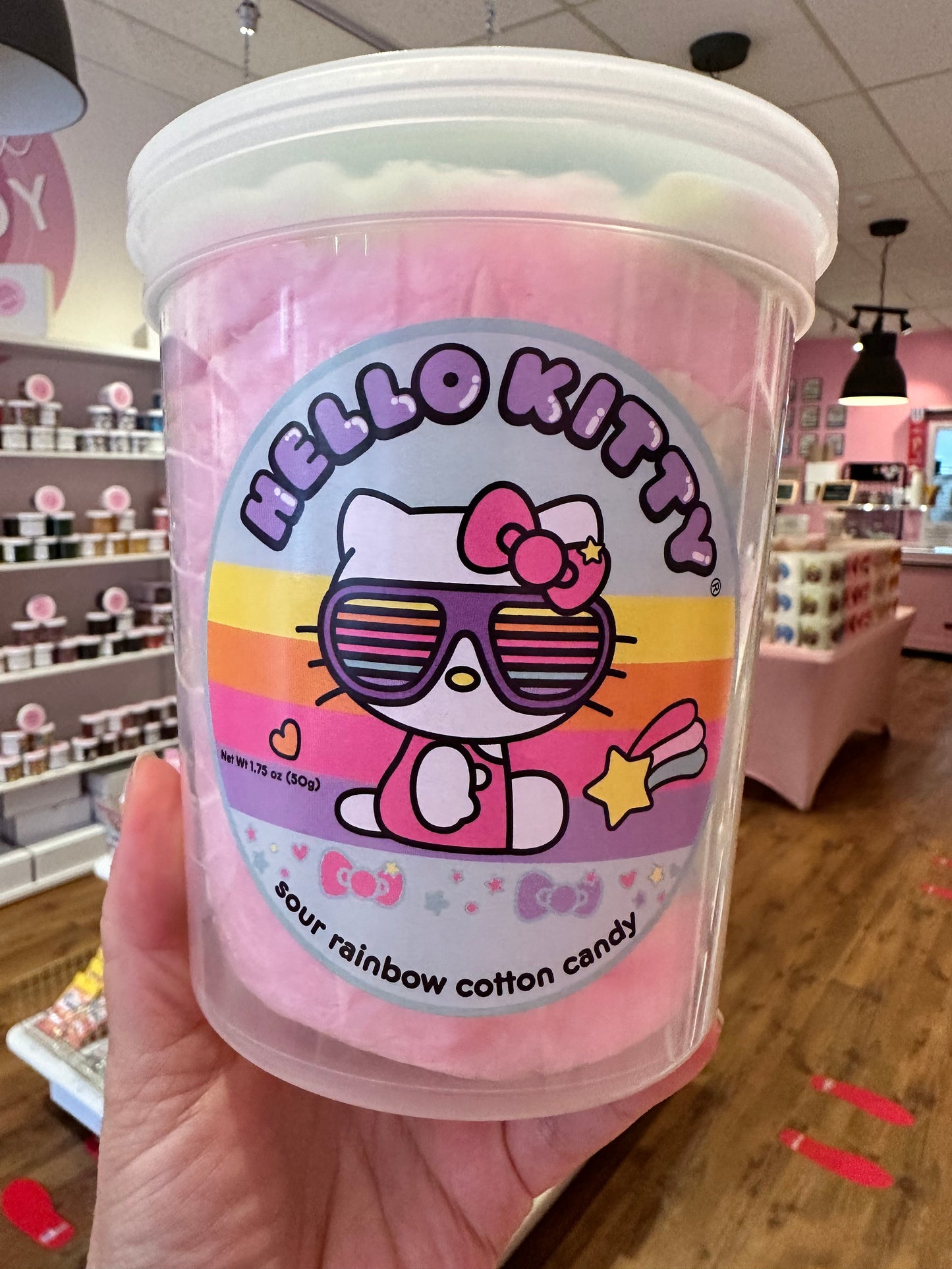 Hello Kitty Sour Rainbow Cotton Candy