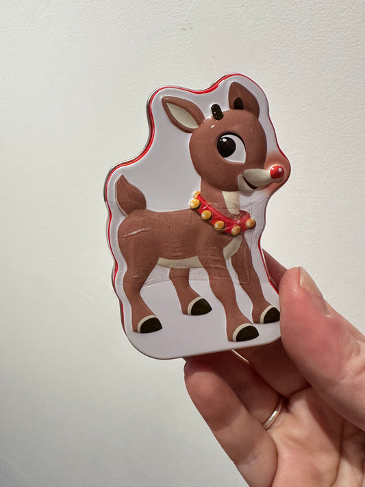 Rudolph Reindeer Noses Candy Tin
