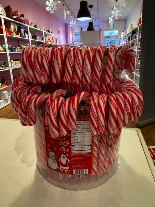 Single Peppermint Candy Cane