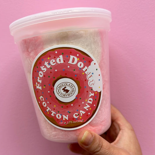 Frosted Donut Cotton Candy