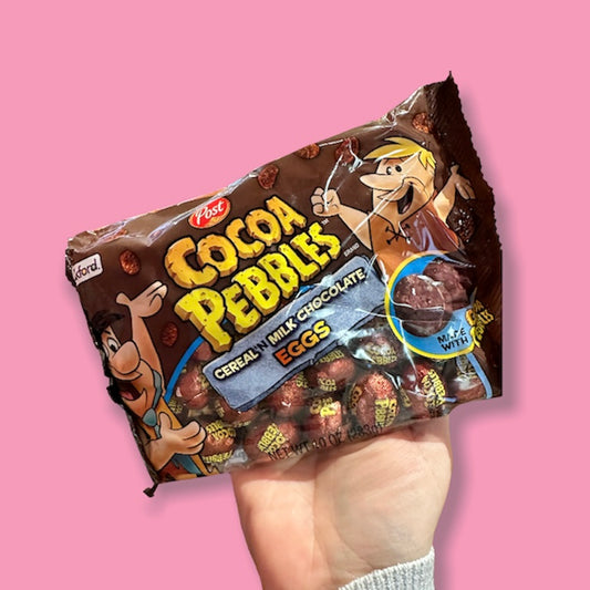 Cocoa Pebbles Cereal n’ Milk Chocolate Eggs