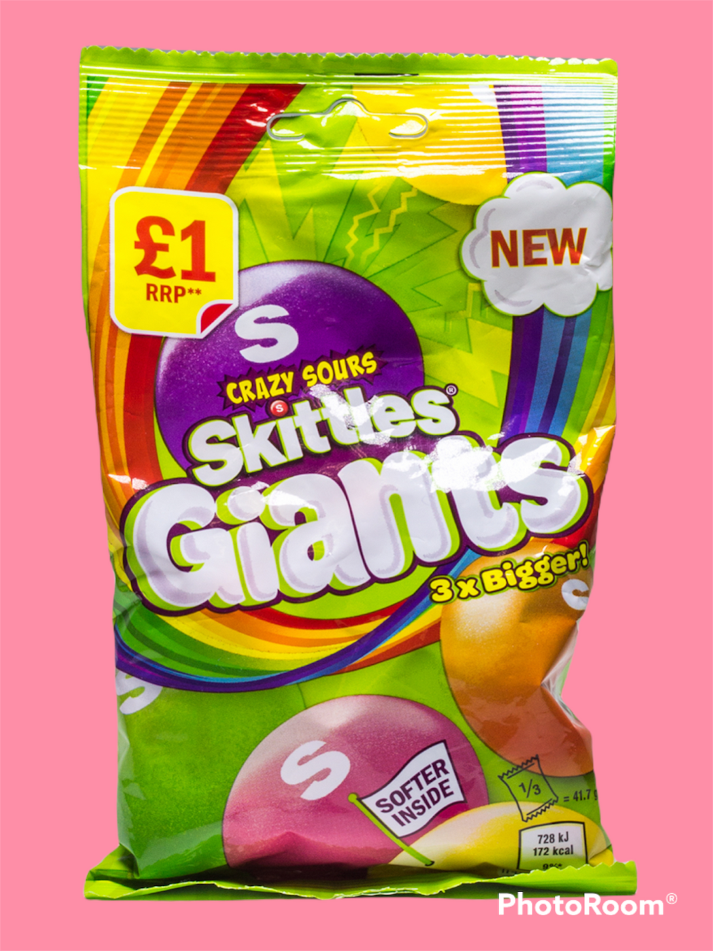 Skittles Giants Crazy Sours