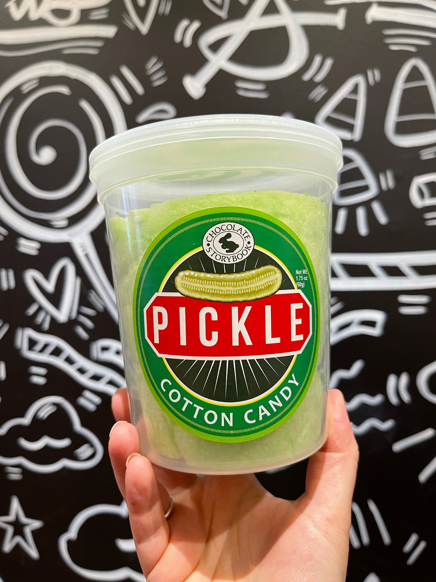 Dill Pickle Cotton Candy