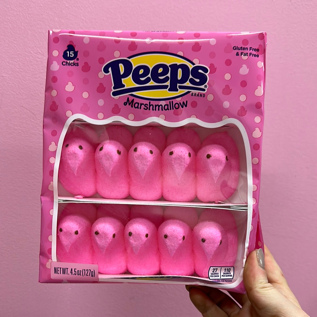 Peeps Pink Marshmallow Chicks -Gluten Free