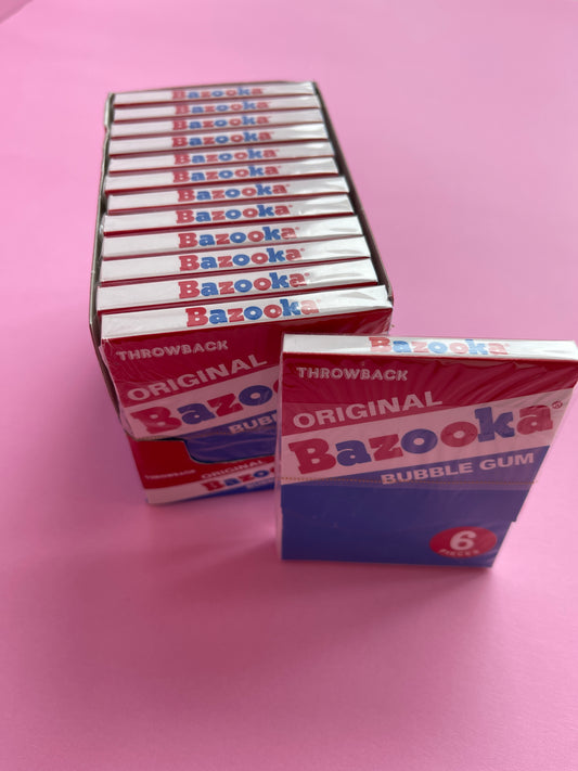 Bazooka gum packs