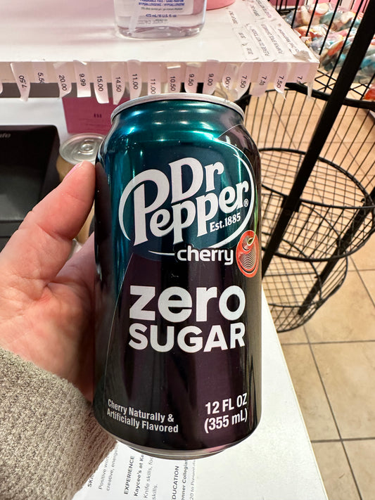 Dr Pepper Cherry Soda - Zero Sugar