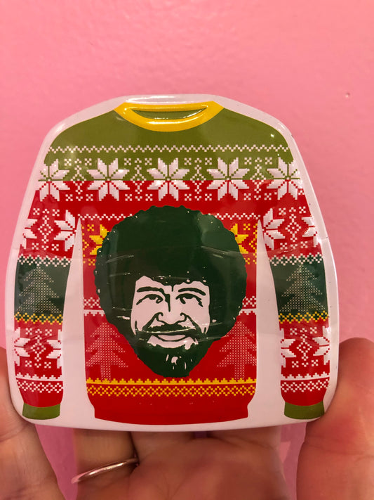 Merry Bob Ross Christmas Tin